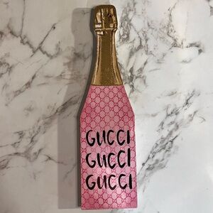 New Luxury Designer Gucci Champagne Wine
Bottle Home Decor